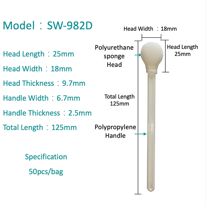 SW-982d Round Head Foam Tupfer