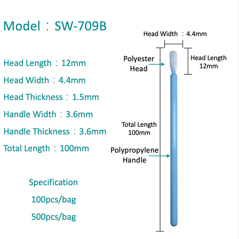 SW-709B Laserkante-Streifenpolyester-Tupfer